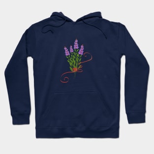 Bouquet of sage flowers with ribbon Hoodie